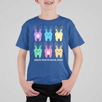 Easter Dentist T Shirt For Kid Chilling With My Dental Peeps Bunny - Wonder Print Shop