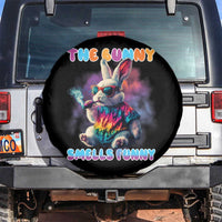 Happy 420 Easter Spare Tire Cover Funny Smoking Easter Bunny Smells Funny Easter - Wonder Print Shop
