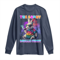 Happy 420 Easter Long Sleeve Shirt Funny Smoking Easter Bunny Smells Funny Easter - Wonder Print Shop