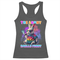 Happy 420 Easter Racerback Tank Top Funny Smoking Easter Bunny Smells Funny Easter - Wonder Print Shop
