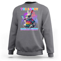 Happy 420 Easter Sweatshirt Funny Smoking Easter Bunny Smells Funny Easter - Wonder Print Shop