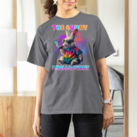 Happy 420 Easter T Shirt For Women Funny Smoking Easter Bunny Smells Funny Easter - Wonder Print Shop