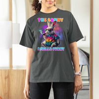 Happy 420 Easter T Shirt For Women Funny Smoking Easter Bunny Smells Funny Easter - Wonder Print Shop