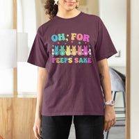 Oh For Peeps Sake Easter Bunny T Shirt For Women - Wonder Print Shop