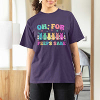 Oh For Peeps Sake Easter Bunny T Shirt For Women - Wonder Print Shop