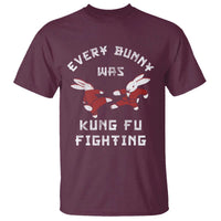 Every Bunny Was Kung Fu Fighting T Shirt Funny Cool Easter Graphic