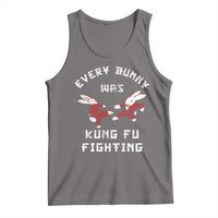 Every Bunny Was Kung Fu Fighting Tank Top Funny Cool Easter Graphic