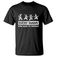 Bunny Kung Fu Fighting T Shirt Funny Easter Vintage Graphic