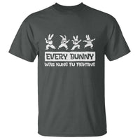 Bunny Kung Fu Fighting T Shirt Funny Easter Vintage Graphic