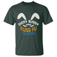 Every Bunny Was Kung Fu Fighting T Shirt Funny Easter Vintage Rabbit Face