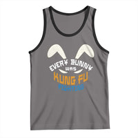 Every Bunny Was Kung Fu Fighting Tank Top Funny Easter Vintage Rabbit Face