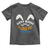 Every Bunny Was Kung Fu Fighting Toddler T Shirt Funny Easter Vintage Rabbit Face