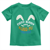 Every Bunny Was Kung Fu Fighting Toddler T Shirt Funny Easter Vintage Rabbit Face