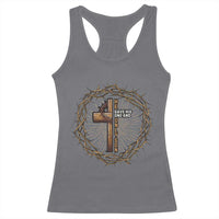 Christian Cross Racerback Tank Top Bible John 3:16 Jesus He Gave His Only Son Jesus Christian - Wonder Print Shop