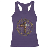 Christian Cross Racerback Tank Top Bible John 3:16 Jesus He Gave His Only Son Jesus Christian - Wonder Print Shop