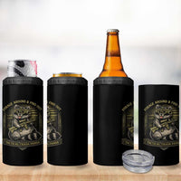 Tactical Trash Panda 4 in 1 Can Cooler Tumbler Funny Raccoon Military Graphic Patriotic Veteran