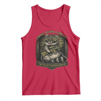 Tactical Trash Panda Tank Top Funny Raccoon Military Graphic Patriotic Veteran