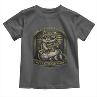 Tactical Trash Panda Toddler T Shirt Funny Raccoon Military Graphic Patriotic Veteran