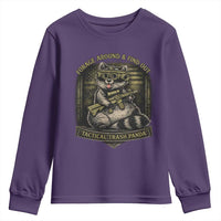Tactical Trash Panda Youth Sweatshirt Funny Raccoon Military Graphic Patriotic Veteran