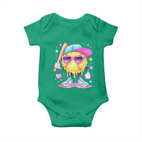 Funny Softball Drip Baby Onesie Ice Cream Sprinkles Softball Girls Kid