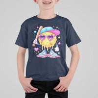 Funny Softball Drip T Shirt For Kid Ice Cream Sprinkles Softball Girls Kid