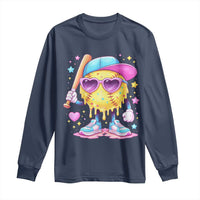 Funny Softball Drip Long Sleeve Shirt Ice Cream Sprinkles Softball Girls Kid