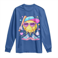 Funny Softball Drip Long Sleeve Shirt Ice Cream Sprinkles Softball Girls Kid