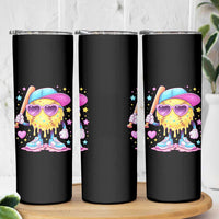 Funny Softball Drip Skinny Tumbler Ice Cream Sprinkles Softball Girls Kid