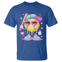 Funny Softball Drip T Shirt Ice Cream Sprinkles Softball Girls Kid