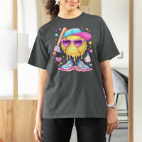 Funny Softball Drip T Shirt For Women Ice Cream Sprinkles Softball Girls Kid