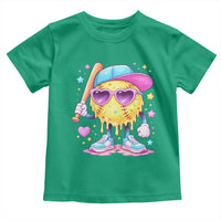 Funny Softball Drip Toddler T Shirt Ice Cream Sprinkles Softball Girls Kid