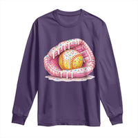 Softball Drip Long Sleeve Shirt Ice Cream Sprinkles Softball Glove Girls Kid