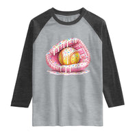 Softball Drip Raglan Shirt Ice Cream Sprinkles Softball Glove Girls Kid