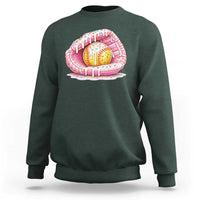 Softball Drip Sweatshirt Ice Cream Sprinkles Softball Glove Girls Kid