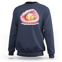 Softball Drip Sweatshirt Ice Cream Sprinkles Softball Glove Girls Kid