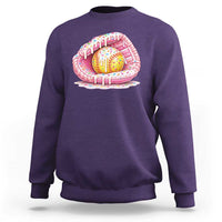 Softball Drip Sweatshirt Ice Cream Sprinkles Softball Glove Girls Kid