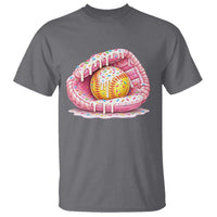 Softball Drip T Shirt Ice Cream Sprinkles Softball Glove Girls Kid