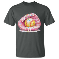 Softball Drip T Shirt Ice Cream Sprinkles Softball Glove Girls Kid