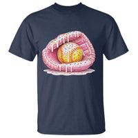 Softball Drip T Shirt Ice Cream Sprinkles Softball Glove Girls Kid