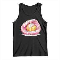 Softball Drip Tank Top Ice Cream Sprinkles Softball Glove Girls Kid