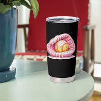 Softball Drip Tumbler Cup Ice Cream Sprinkles Softball Glove Girls Kid