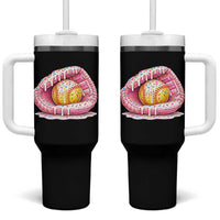 Softball Drip Tumbler With Handle Ice Cream Sprinkles Softball Glove Girls Kid