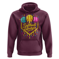 Softball Drip Hoodie Ice Cream Sprinkles Softball Life Style