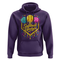 Softball Drip Hoodie Ice Cream Sprinkles Softball Life Style