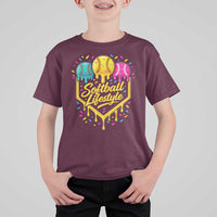 Softball Drip T Shirt For Kid Ice Cream Sprinkles Softball Life Style