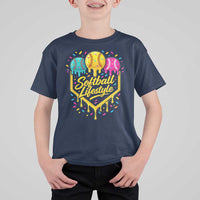 Softball Drip T Shirt For Kid Ice Cream Sprinkles Softball Life Style