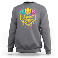 Softball Drip Sweatshirt Ice Cream Sprinkles Softball Life Style