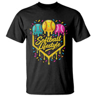 Softball Drip T Shirt Ice Cream Sprinkles Softball Life Style