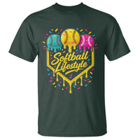 Softball Drip T Shirt Ice Cream Sprinkles Softball Life Style