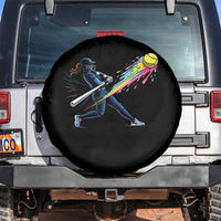 Softball Player Drip Spare Tire Cover